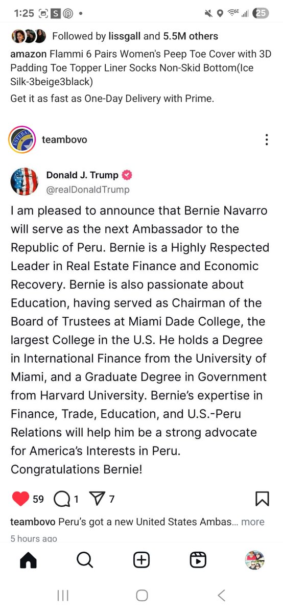 El nuevo embajador norteamericano para el Perú: BERNIE NAVARRO!!