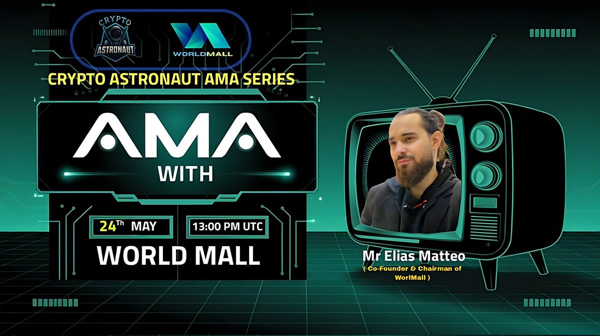 CryptoAs_TW's tweet photo. We are pleased to Announce our next AMA! With #WorldMall

🔶𝗕𝗜𝗡𝗔𝗡𝗖𝗘 𝗟𝗜𝗩𝗘 🔶 

🎁Reward: $100 USDT

🏠Venue: https://t.co/J8hcXEc4jw

📆Date: 24th May 2025

🕒Time: 13:00 PM UTC 

🔰Rules
Follow @CryptoAs_TW & @worldmallweb3

💠  Like,Retweet & Follow & Comment