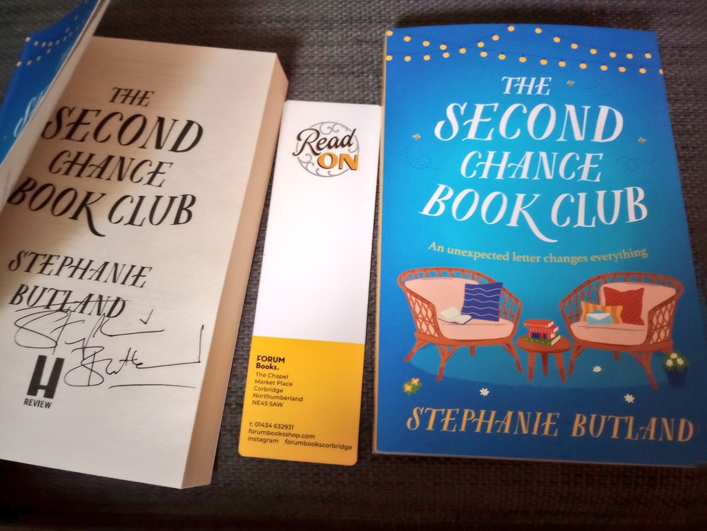 Kathryn Eastman (@katheastman) on Twitter photo The best bank holiday #bookpost - The Second Chance Book Club, Stephanie Butland aka <a href="/under_blue_sky/">Stephanie Butland</a>'s new novel. Huge thanks to <a href="/ForumBooks/">Forum Books + the bound + The Accidental Bookshop</a> & Stephanie for getting these signed copies to me. 🩵📚 The best bank holiday #bookpost - The Second Chance Book Club, Stephanie Butland aka <a href="/under_blue_sky/">Stephanie Butland</a>'s new novel. Huge thanks to <a href="/ForumBooks/">Forum Books + the bound + The Accidental Bookshop</a> & Stephanie for getting these signed copies to me. 🩵📚