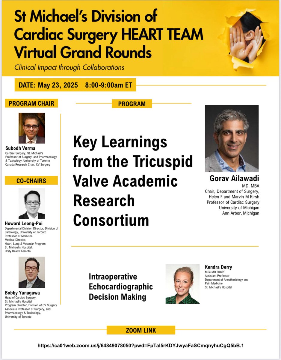 bobby yanagawa (@bobbyyanagawa) on Twitter photo Wonderful to have <a href="/GAilawadiMD/">Gorav Ailawadi</a> speak to us on Tricuspid Valve assessment and intervention ๐ง ๐ง Thanks to <a href="/SubodhVermaMD/">Subodh Verma</a> for organizing this amazing Heart Surgery Grand Rounds ๐๐ <a href="/UnityHealthTO/">Unity Health Toronto</a> <a href="/uoftmedicine/">Temerty Medicine</a> <a href="/UofTCVsurgery/">University of Toronto Cardiac Surgery</a> <a href="/hobbs_desa/">Desa Hobbs</a> <a href="/brainheartsmh/">BRAIN&HEART</a> Wonderful to have <a href="/GAilawadiMD/">Gorav Ailawadi</a> speak to us on Tricuspid Valve assessment and intervention ๐ง ๐ง Thanks to <a href="/SubodhVermaMD/">Subodh Verma</a> for organizing this amazing Heart Surgery Grand Rounds ๐๐ <a href="/UnityHealthTO/">Unity Health Toronto</a> <a href="/uoftmedicine/">Temerty Medicine</a> <a href="/UofTCVsurgery/">University of Toronto Cardiac Surgery</a> <a href="/hobbs_desa/">Desa Hobbs</a> <a href="/brainheartsmh/">BRAIN&HEART</a>
