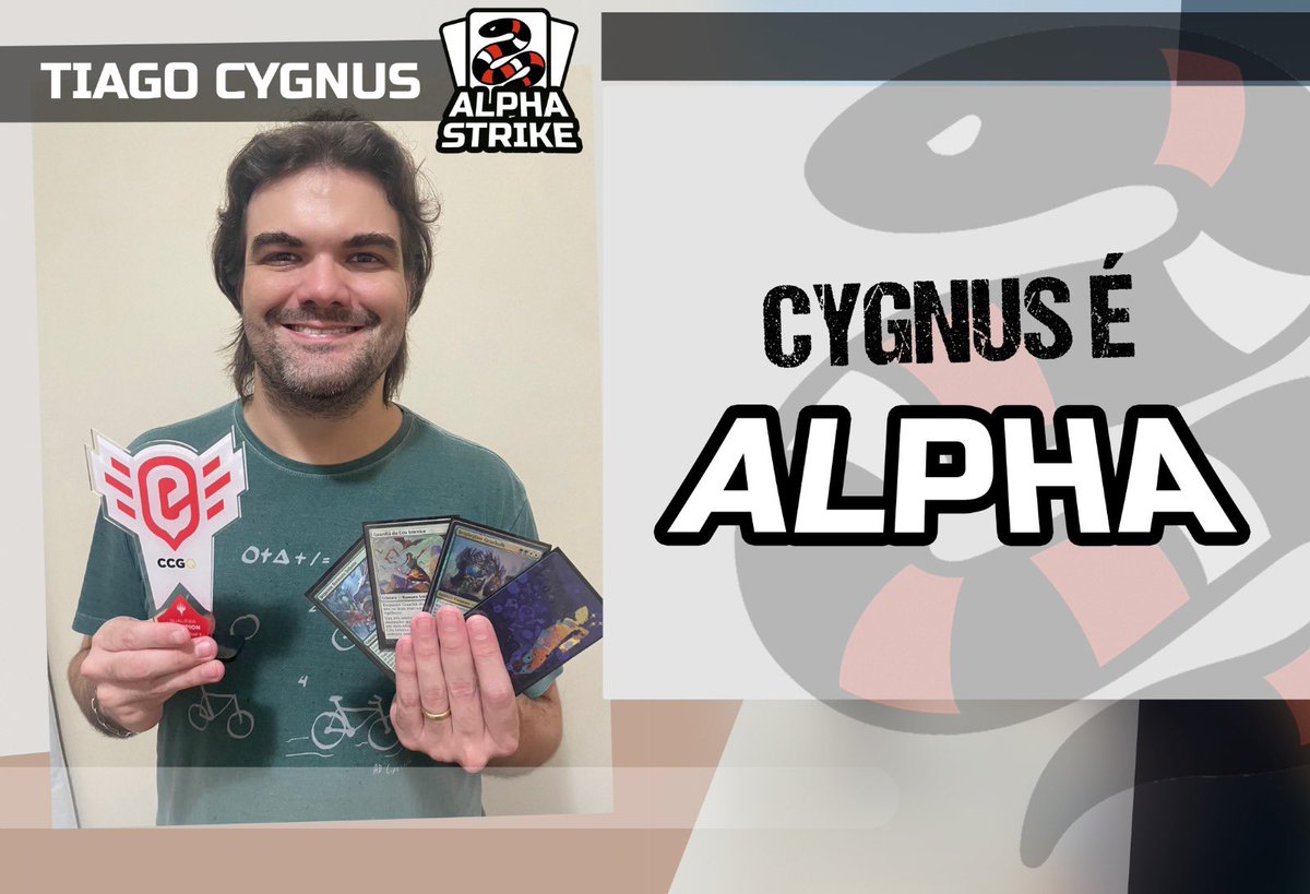 Alpha Strike Team - MTG (@alphastriketm) on Twitter photo <a href="/Tiago_Cygnus/">Tiago _Cygnus</a> é ALPHA STRIKE.
Um verdadeiro mestre em decks aggros na cor branca e um dos campeões do Nordeste do Brasil! Sigam nosso Alpha em suas redes e fique por dentro dos seus achados e build que vale muito a pena conhecer! <a href="/Tiago_Cygnus/">Tiago _Cygnus</a> é ALPHA STRIKE.
Um verdadeiro mestre em decks aggros na cor branca e um dos campeões do Nordeste do Brasil! Sigam nosso Alpha em suas redes e fique por dentro dos seus achados e build que vale muito a pena conhecer!