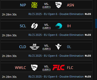 We play against <a href="/CLDeSport/">Cloud eSport</a> in our first match of day 2 uppers 🫡

GL
<a href="/rl_sml/">Sml_rl</a> 
<a href="/VisaacRP/">VisaacRP</a> 
<a href="/saphiix_/">saphiix</a>