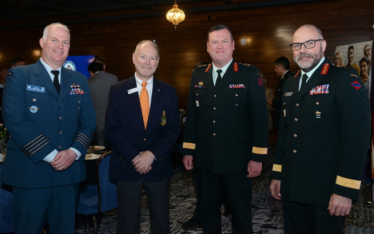Army_Comd_Armee's tweet photo. Thank you @Canada_Company for hosting me at the #CAF Speaker Series! Proud to share how we're building an Army that Canada needs, that allies trust, and that adversaries respect. #StrongProudReady https://t.co/Jvq3sQolBR