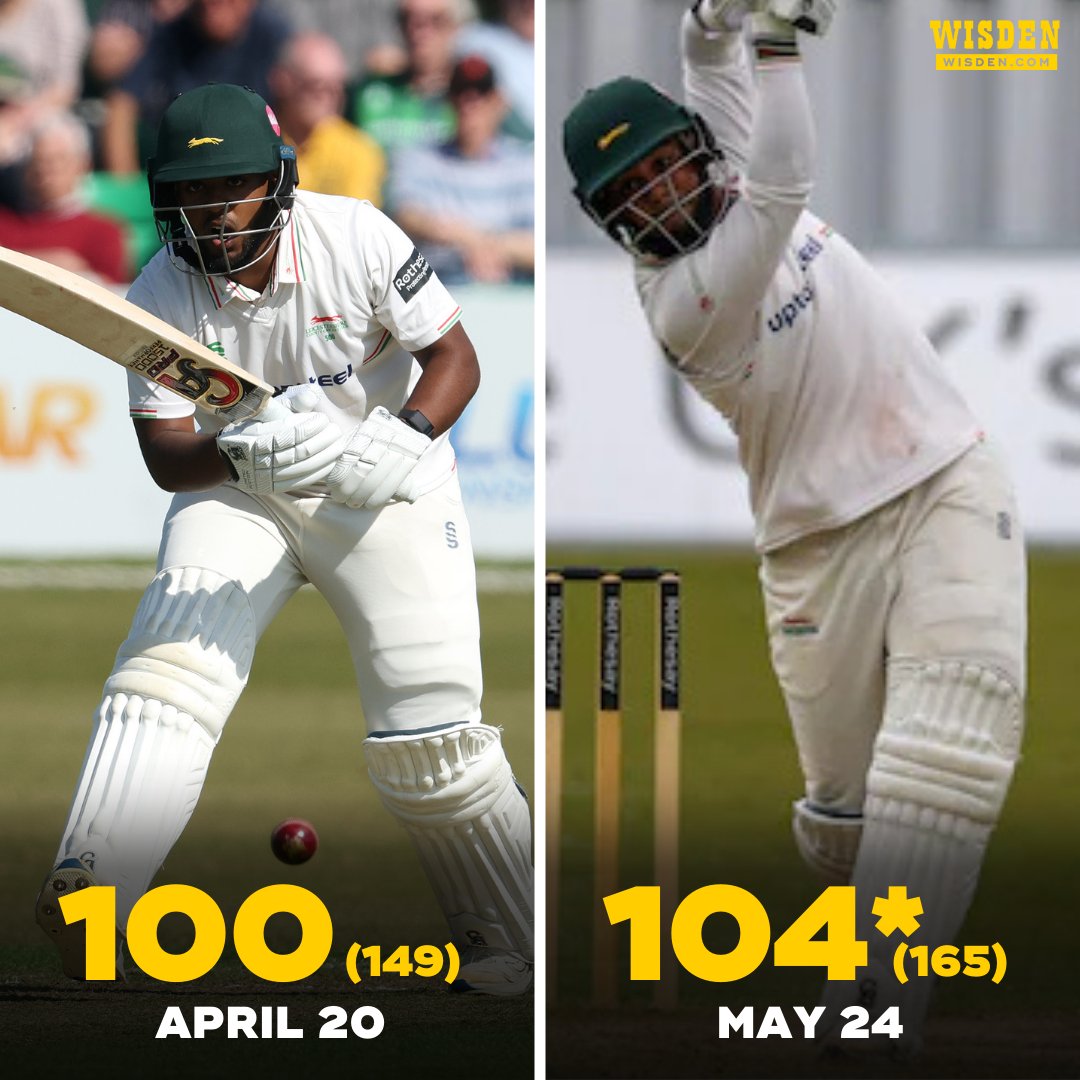 Rehan Ahmed has brought up his second hundred in this year's County Championship 💪