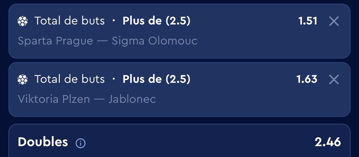 Win_PlayBet's tweet photo. [POUR LE PEUPLE - PALIER 1]

RÉPUBLIQUE TCHEQUE : Match entier 

O2.5 Sparta + Plzen 2.46 

Cote chez Winamax : 2.19 

Comme d’habitude, si tu veux jouer sur le même book que moi avec les meilleures cote ça se passe en dm ✌🏻Bonus Supplémentaires en CASH. https://t.co/MtZLscYGp9