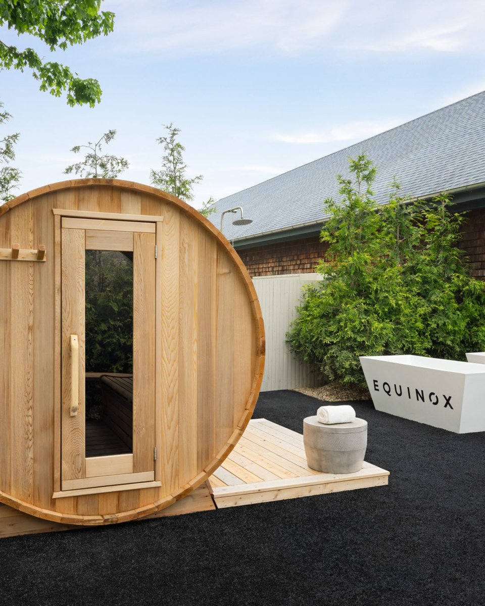 Wake up your system. Experience contrast therapy at Equinox Hamptons with barrel sauna and cold plunges.