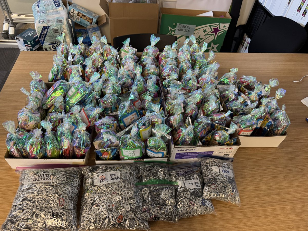 CoachStrack's tweet image. Made a big delivery to the Ronald McDonald House this week!  Great job AVID 11 and Lakewood in your partnership to raise money and collect pop tabs this week!