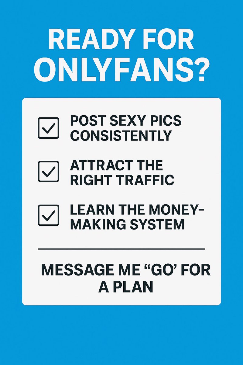 Du willst OnlyFans machen, aber postest nicht mal regelmäßig auf Insta?

Du wartest auf Mut – ich bau dir Struktur.

Wenn du’s ernst meinst, bist du 30 Tage von deinen ersten 1.000 € entfernt.
Schreib mir „GO“ – ich geb dir den Plan.