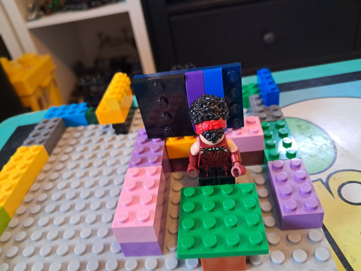 My boy has been getting into <a href="/taskmaster/">Taskmaster</a> &amp; has built the studio, lab &amp; main room out of Lego 😊 with Greg &amp; little <a href="/AlexHorne/">Alex Horne</a> #taskmaster