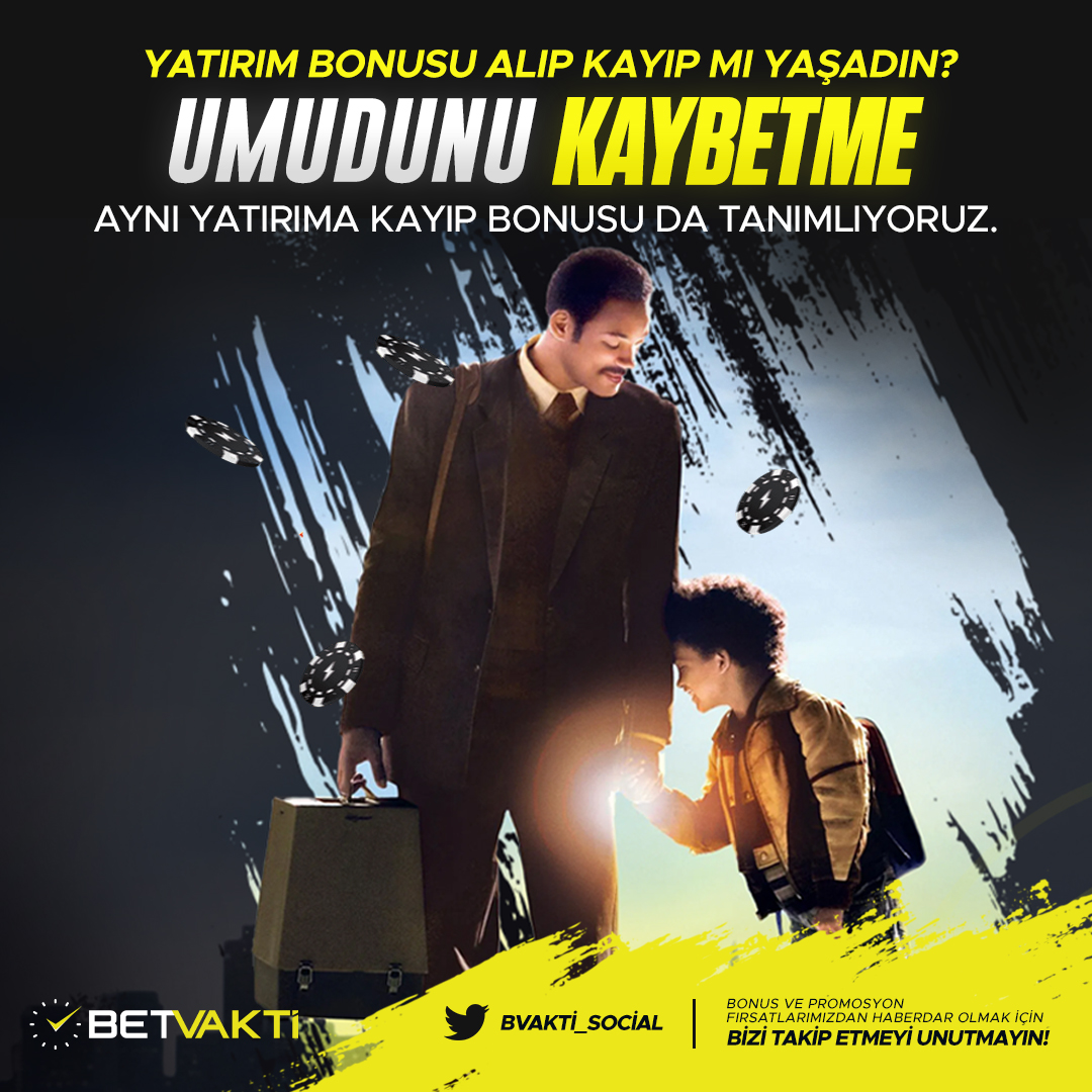 HAFTA SONUNA ÖZEL 🎉

Yatırım bonusu alıp kayıp mı yaşadın?

Umudunu kaybetme... 

Aynı yatırıma kayıp bonusu da tanımlıyoruz! 🥳

*Ayrıntılar için Canlı Destek Hattı ya da Promosyonlar sayfasını ziyaret edebilirsiniz!