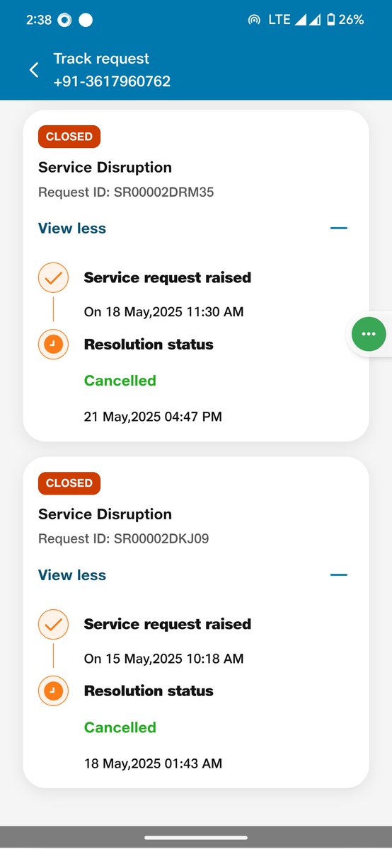 Krishan00474705's tweet photo. Very poor service from #JioFiber in Guwahati, Assam.
Since 14th May the JioFiber team couldn't resolve my problem. https://t.co/gDthbsxuGs
