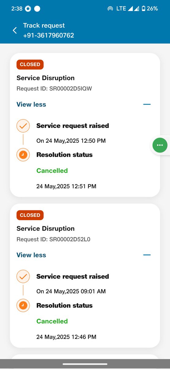 Krishan00474705's tweet photo. Very poor service from #JioFiber in Guwahati, Assam.
Since 14th May the JioFiber team couldn't resolve my problem. https://t.co/gDthbsxuGs