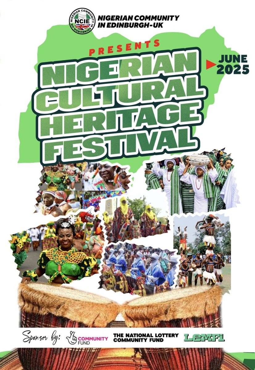 NCIE_UK's tweet photo. https://t.co/Wd8ycSPIzo 
​Join us on Saturday, 21st June 2025 at Portobello Beach, right beside the Amusement Park, for a vibrant celebration of Nigerian culture, food, music, and community.
​It’s free, fun &amp; full of culture.
#PortobelloBeach @NIUKCommunity 
#summer https://t.co/boLLBqT862