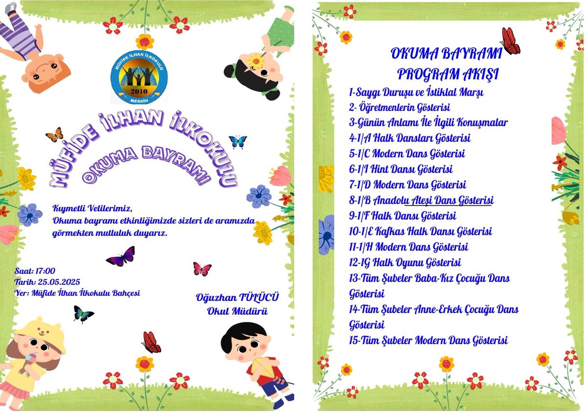 Okulumuzun minik yüreklerinin  renkli görüntülerle düzenlediği   Okuma Bayramımıza tüm sevdiklerimizi bekleriz.
<a href="/MersinMEM/">Mersin İl Millî Eğitim Müdürlüğü</a> <a href="/fazilet_durmus/">Fazilet Öğretmen 🇹🇷</a> <a href="/yenisehirmem_33/">Yenişehir İlçe Milli Eğitim Müdürlüğü</a> <a href="/necmidinc/">M.Necmeddin Dinç</a>