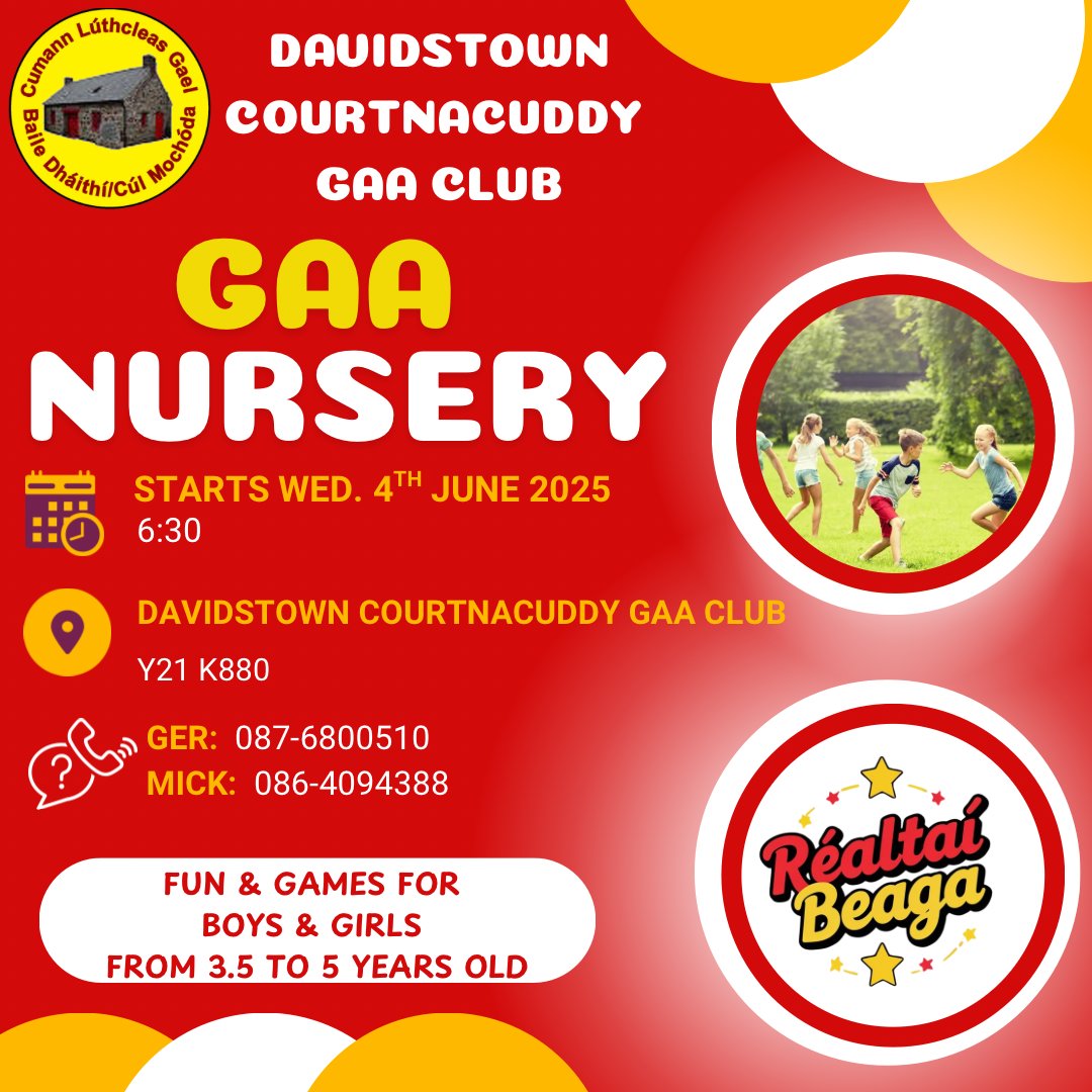 GAA Nursery
For more information about the event, visit: member.clubspot.app/club/davidstow…
