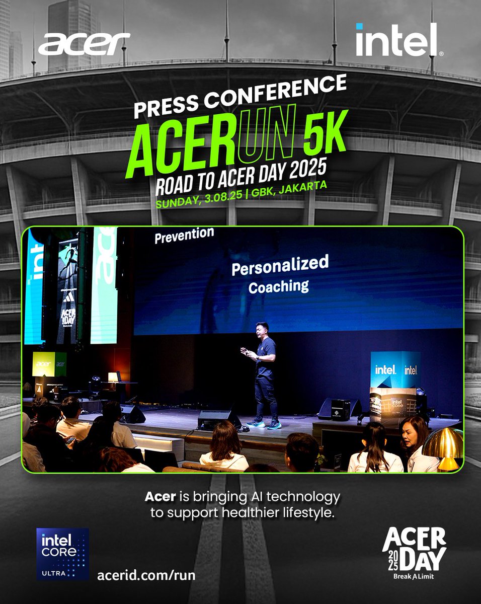 acerID's tweet image. 📍 Gelora Bung Karno, Jakarta 
💰 250K

Jangan sampai ketinggalan! Daftarkan dirimu sekarang di acerid.com/run .

See you at the finish line! 👋

#ACERUN #AcerDay2025 #AcerID