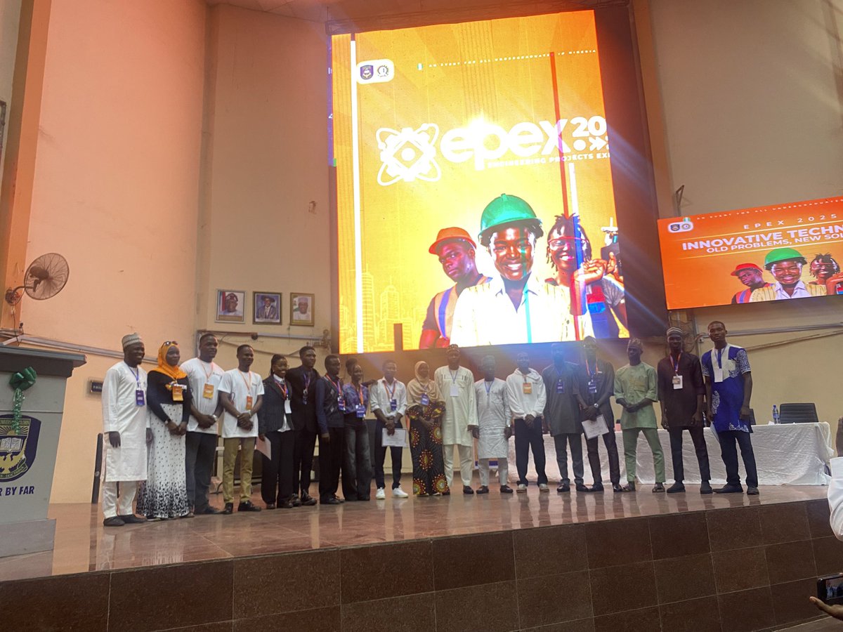 feces_unilorin's tweet photo. Team AFROVAX wins EPEX2025! 🥳🥳🥳
Big thanks to all who made it possible FECES executives, members, and our exceptional team: Ufedo Abuh , Eke Oji, Austin Matthew and Gloria Odom
FECES... for creativity.
#EPEX2025 #TeamAfrovax #FECES #Innovation #EngineeringExcellence https://t.co/Y2Xf9SvHrK