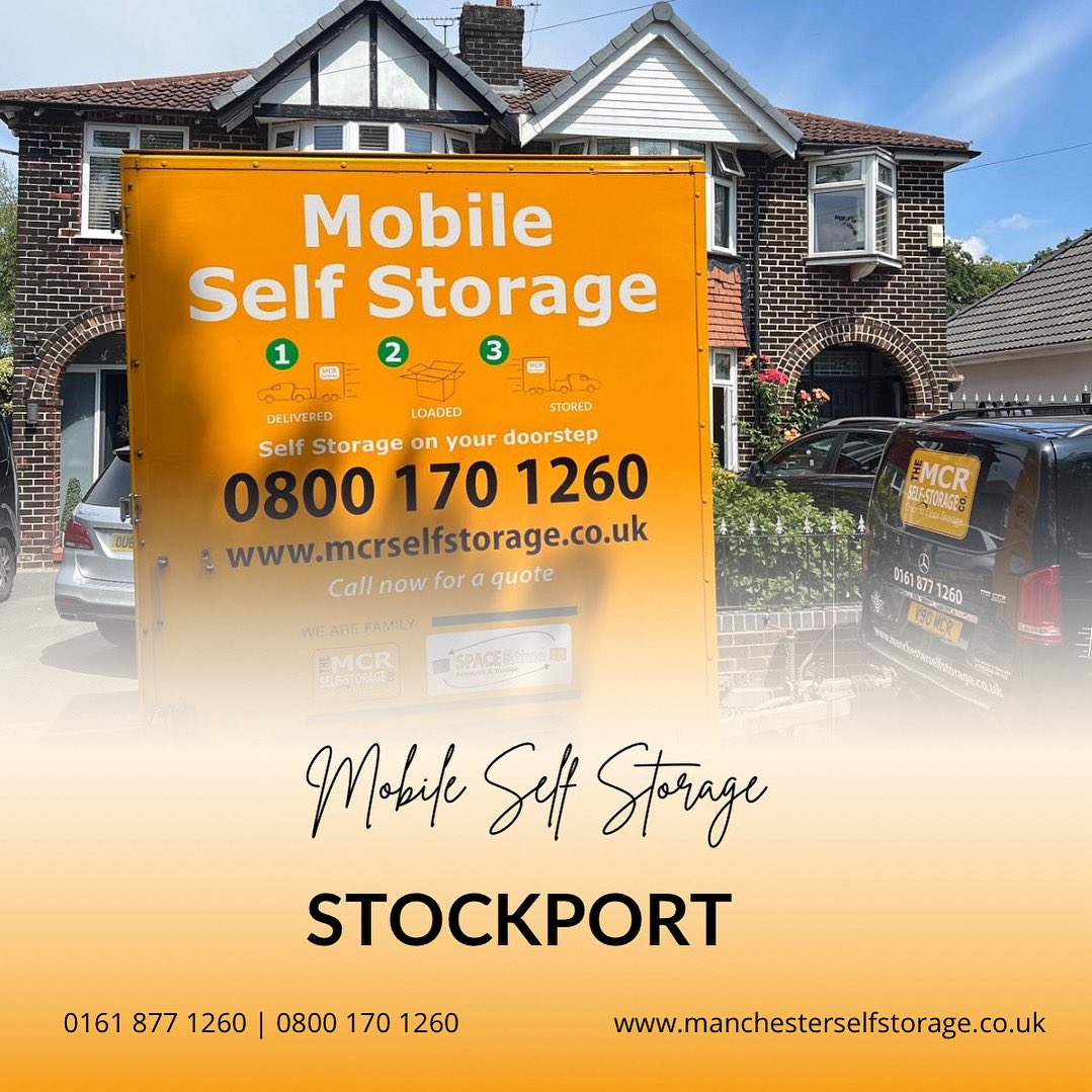 Storage that comes to you – literally.
Our mobile storage units are delivered straight to your door in Stockport. No van hire, no hassle.

#StockportStorage #MobileStorage #MCRSelfStorage #StorageMadeEasy #DoorToDoorStorage #StorageSolutions #DeclutterWithoutStress