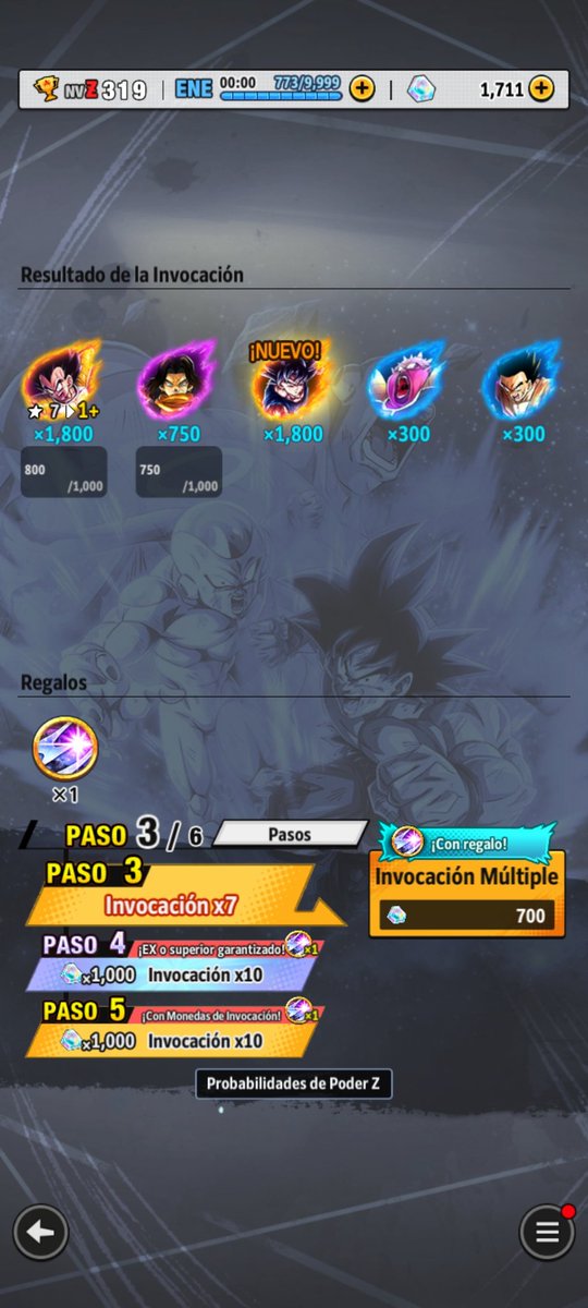 KarinoLuke's tweet photo. Anniversary luck 
#Legends7thAnniversary
#DBLegends
#DragonBall
#PlayLegends https://t.co/BP4tr3P3Fl