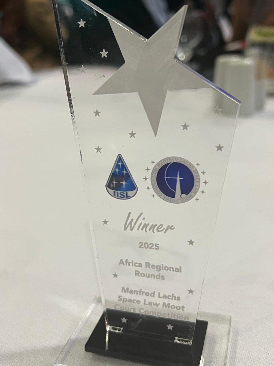 Another Day, Another Win!

Our team has emerged as the Regional Winner of the 2025 Manfred Lachs #SpaceLaw Moot Competition, held in Pretoria, South Africa.

The team will represent the #Africa at the World Finals in Sydney, Australia, in September 2025.

Congratulations Team!