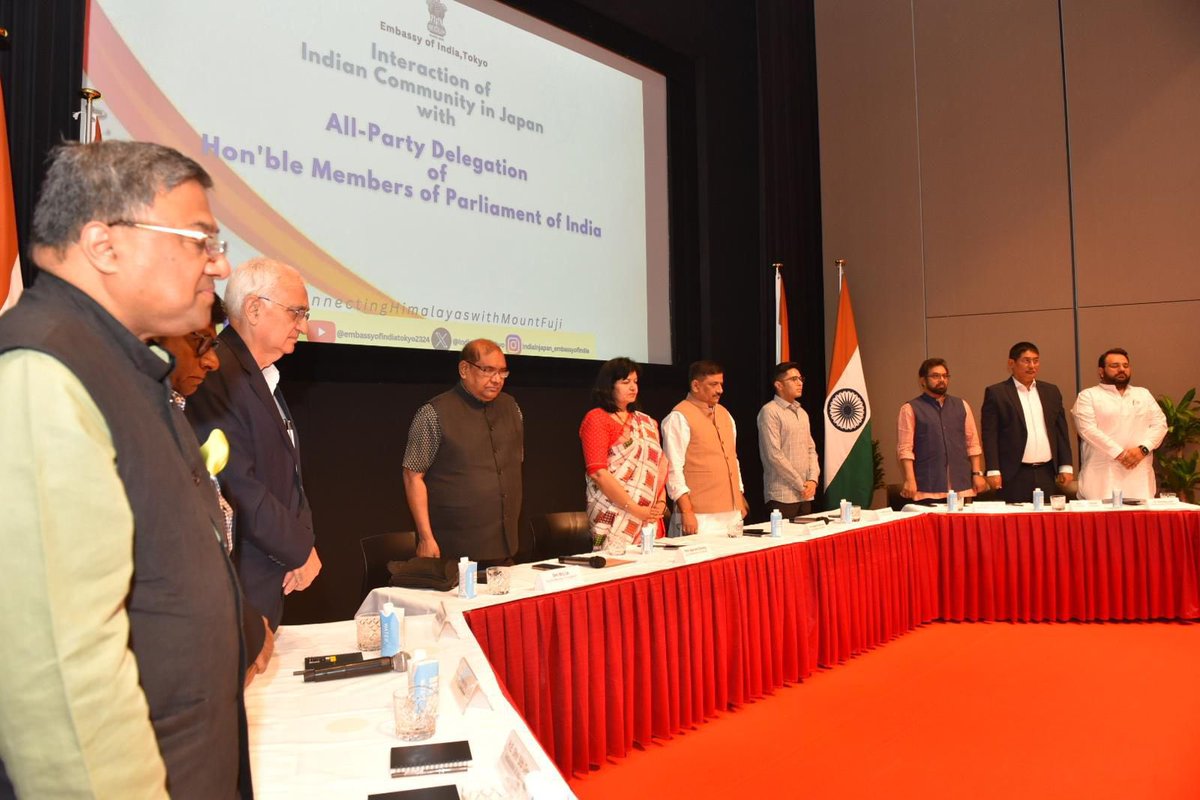 All India Trinamool Congress (@aitcofficial) on Twitter photo As part of the All-Party Delegation of India, Shri <a href="/abhishekaitc/">Abhishek Banerjee</a> attended an interactive session with the Indian community in Japan.
The engagement reflected the strong emotional and cultural bonds shared by the diaspora, and highlighted India’s collective resolve against As part of the All-Party Delegation of India, Shri <a href="/abhishekaitc/">Abhishek Banerjee</a> attended an interactive session with the Indian community in Japan.
The engagement reflected the strong emotional and cultural bonds shared by the diaspora, and highlighted India’s collective resolve against