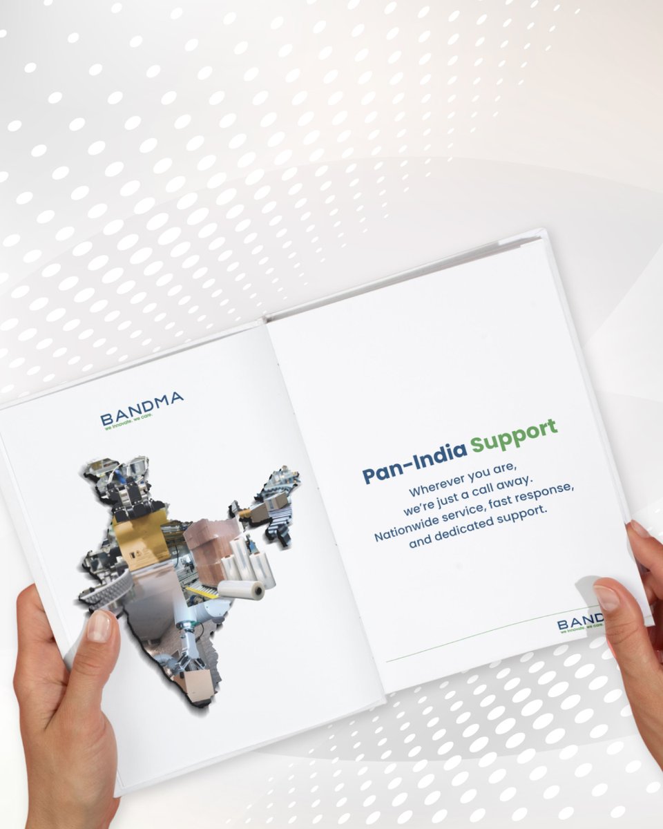 bandma_india's tweet photo. Where #BandmaSalaam begins, packaging gets smarter.
From automation to custom-built solutions we power your packaging journey with innovation and care.
Nationwide support. Tailored systems. Trusted partnership.
Let’s pack success, together.
#IngenuityAtWork #Bandma https://t.co/sooSEgr9mn