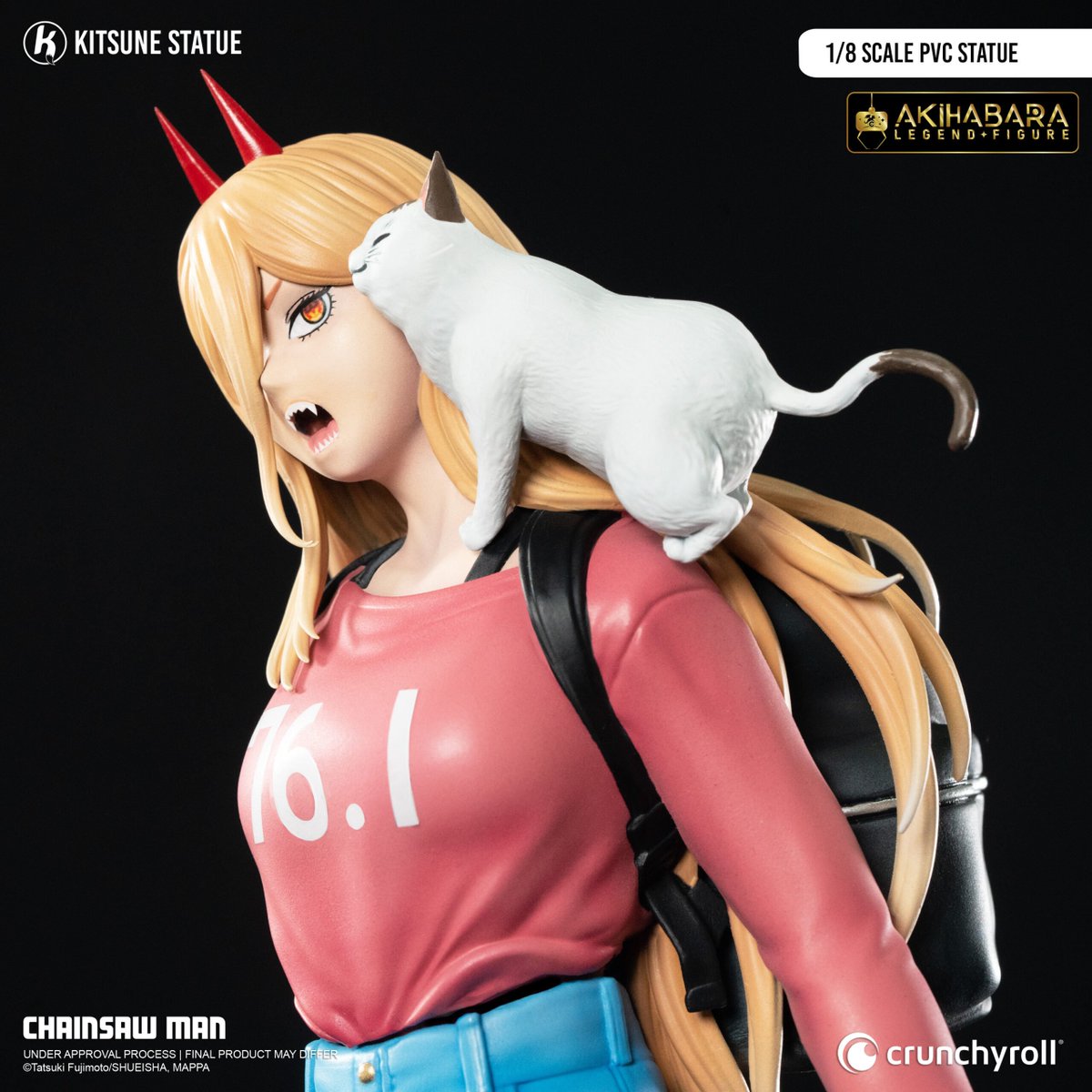 Kitsune Statue y Chibi Akihabara dentro de la línea "Akihabara Legend Figure", abren reservas de la figura 1/8 dedicada a la demonio Power, uno de los personajes principales del manga y anime 'Chainsaw Man'.

📅 Q4 2025 ~ Q1 2026

💶 108,25 €