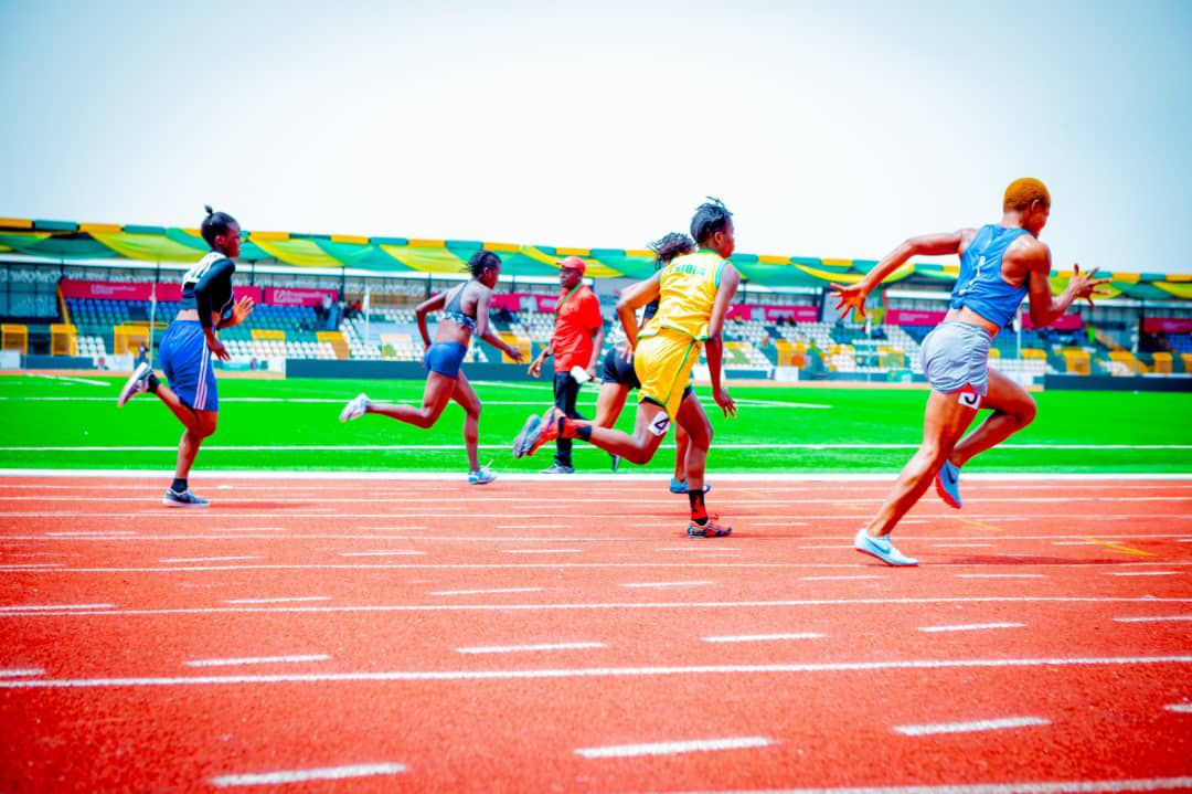 Deaf Athletics

Faridat Suleiman and Olorunsaiye Glory have secured spots for Team Kwara in the 100M Women's semifinals at the ongoing National Sports Festival (Gateway Games 2024).

Olorunsaiye Samuel and Habeeb Kamaldeen also reached the semifinals in the 100M Men's event.