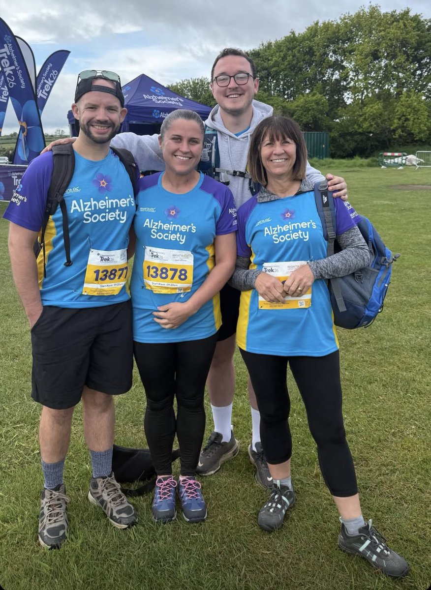 Best of luck to the team on the Alzheimer’s Trek today. 

Two of our U7’s parents (Laura and Mike) the REAL BOSS in the Wakefield household (Tracey, not Mick) and our First Team Manager Brad Walton are setting out this morning on a 13 mile hike for Alzheimers. 

Go team !