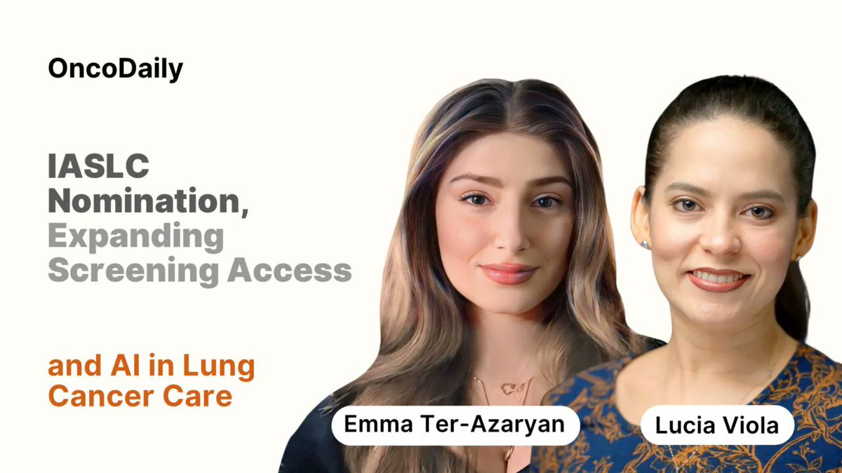 OncoDaily (@oncodaily) on Twitter photo Dr. <a href="/LuciaViola9/">Lucia Viola MD</a> on IASLC Nomination, Expanding Screening Access, and AI in Lung Cancer Care
<a href="/Ter_AzaryanEmma/">Emma Ter-Azaryan</a>
oncodaily.com/dialogues/luci…
#AI #Cancer #FundaciónNeumológicaColombiana #Medicine #Health #Oncology #OncoDaily #MedEd #MedX Dr. <a href="/LuciaViola9/">Lucia Viola MD</a> on IASLC Nomination, Expanding Screening Access, and AI in Lung Cancer Care
<a href="/Ter_AzaryanEmma/">Emma Ter-Azaryan</a>
oncodaily.com/dialogues/luci…
#AI #Cancer #FundaciónNeumológicaColombiana #Medicine #Health #Oncology #OncoDaily #MedEd #MedX