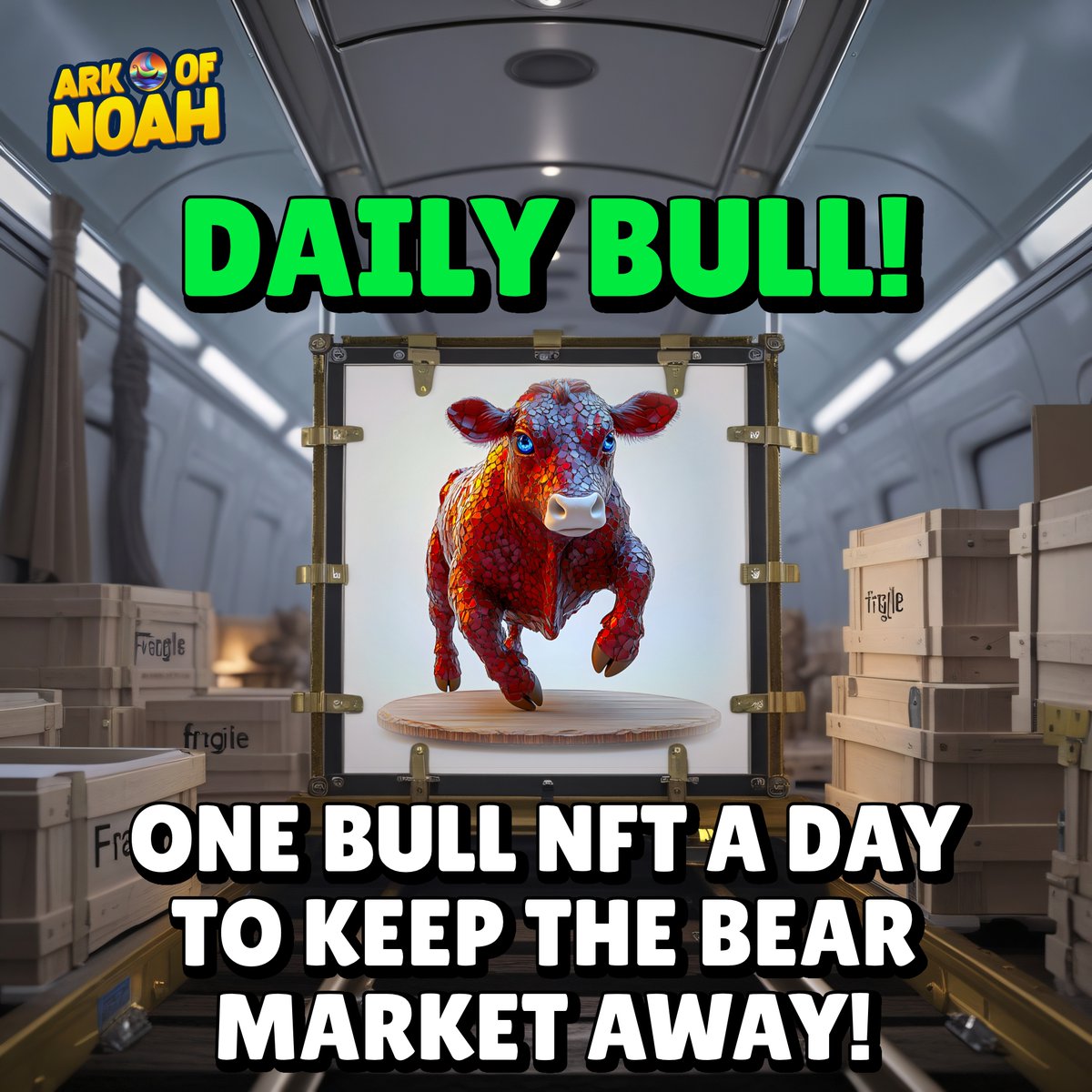 Arkofnoah_io's tweet image. 🚀 Unleash the power of the bull! 🐂 Dive into our #DAILYBULL showcase—one stunning NFT a day to energize your crypto collection and fend off the bear market! 💎 Like, comment, or share to power the bull and join the Web3 revolution! 🔥 What’s your favorite detail on this