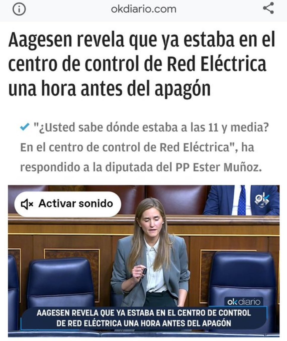 ¿Y qué pintaba la ministra en el centro de control? Pues lo que ya se va sabiendo: presionar para aumentar el porcentaje de renovables y que Sánchez saliera en la tele diciendo que somos la envidia del mundo. Consecuencia: apagón y muertos.