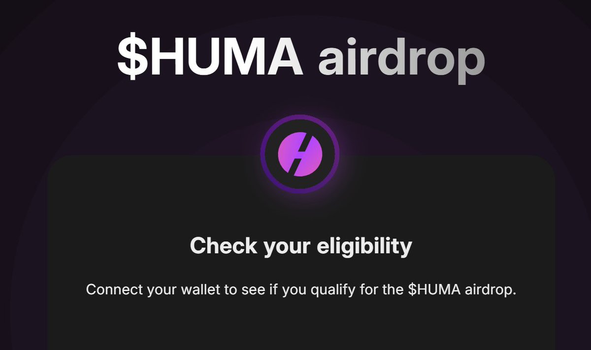 1. $HUMA 的空投可以查询了
claim.huma.finance
2. 刷币安Alpha交互金额统计和分数统计，很准确
bn-alpha.site
3. 做起来，Yala 银河 Galxe 任务开始（社媒任务），主网已上线，快了
app.galxe.com/quest/yala/GCy…
4. sophon空投查询领取
claim.sophon.xyz