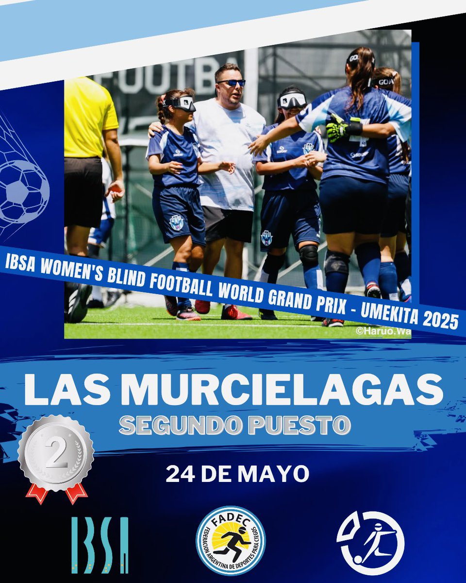 🥈Las Murciélagas, Subcampeonas🥈
Cerramos el IBSA Women’s Blind Football World Grand Prix 2025 con un enorme subcampeonato que nos llena de orgullo. 🇦🇷💪🏻