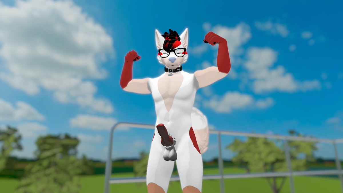 pupwox's tweet photo. Felt pretty dom today, though I would flaunt my stuff for everyone to see 
#gay #gayyiff #yiff #musk #nsfw #mlm #dom #VRC https://t.co/1qJ9y2sXMx