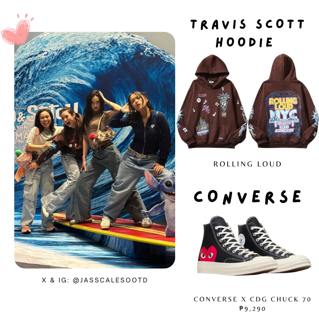 jasscalesootd's tweet photo. Travis Scott Hoddie
Rolling Loud

Converse
Converse x CDG Chuck 70
Price: 9,290

#GorJas #fitcheck 
#JasScalesOOTD https://t.co/QP3WHs7hDc