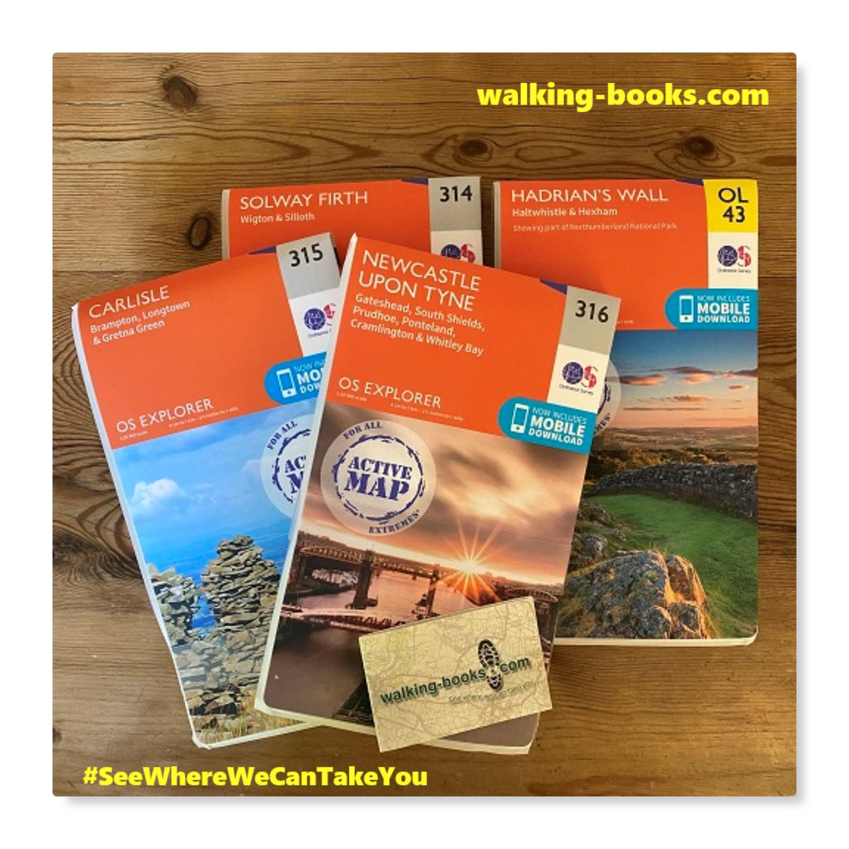 Are YOU up for a challenge? The 84-mile Hadrian's Wall Path is a National Trail that connects the  quiet town of Bowness-on-Solway on the west coast to the ex-shipbuilding  town of Wallsend near the bustling city of Newcastle-upon-Tyne in the  north-east. walking-books.com/OS-Explorer-Ac…