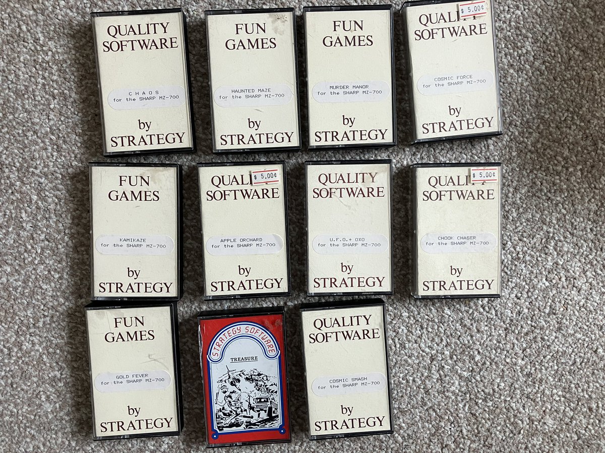 Some real rarities arrived this morning! All the way from Australia! :) Haven’t heard of all but one of these before. Interesting for the ‘Treasure’ title they have either licensed or ripped off the artwork of Solo Software’s releases :D