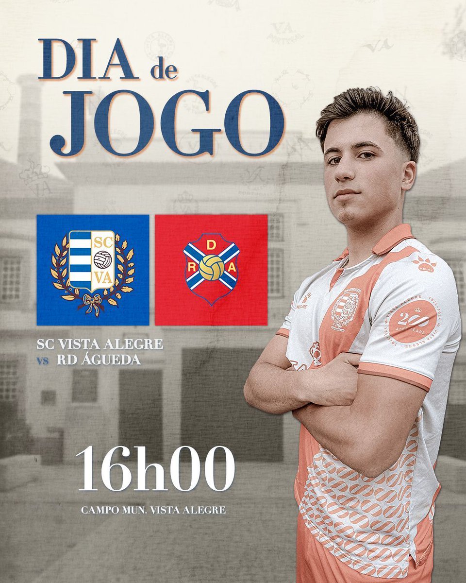 🇮🇨 O último 𝓓𝓲𝓪 𝓭𝓮 𝓙𝓸𝓰𝓸 da temporada!

SC Vista Alegre 🆚 RD Águeda
🏟️ Campo Municipal da Vista Alegre
🕕 16h00
🎫 Quem apresentar o bilhete da jornada anterior vs Alba, tem entrada gratuita‼️ 

🔴 Transmissão em direto! 👉 buff.ly/Rw9Gmwj 

⚪🔵
