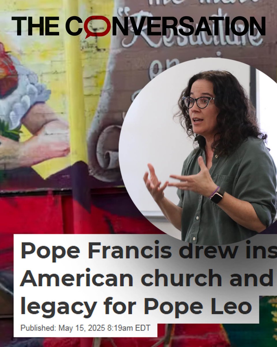 In The Conversation, Dr. Elizabeth O’Donnell Gandolfo reflects on how Pope Francis’ legacy—rooted in Latin American liberation theology and the witness of modern-day martyrs—may shape the path of Pope Leo XIV.

👉 Read her powerful perspective: theconversation.com/pope-francis-d…