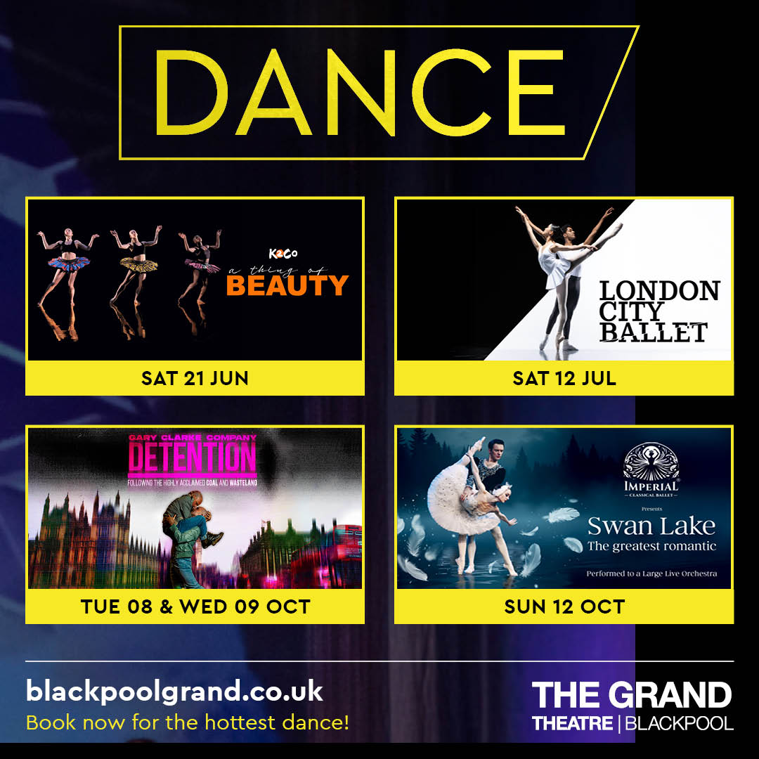 A celebration of movement. A season of beauty. 🩰🔥Experience the power of dance with a stunning new lineup at Blackpool Grand Theatre — featuring bold contemporary work, timeless classics, and boundary-pushing performance.

🌟 K2CO - A Thing of Beauty | Sat 21 Jun
London City