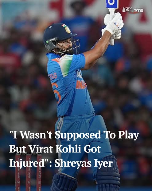 SelflessCricket's tweet photo. Maturity is realising that Virat Kohli &amp; Rohit Sharma build up that injury story to select Shreyas Iyer in playing 11 just one night before match.

Otherwise Gautam Gambhir had dropped Shreyas Iyer even from ODIs. https://t.co/DejZ2CTTzh