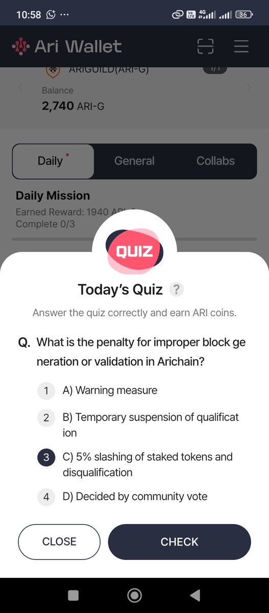 Today's Quiz Answers !! 
•|| MAY 24, 2025 ||•

🔥 ARICHAIN 👇
✅ Answer: C ) 
⚡ DAILY QUIZ
🍁 REWARD: 30 $ARI