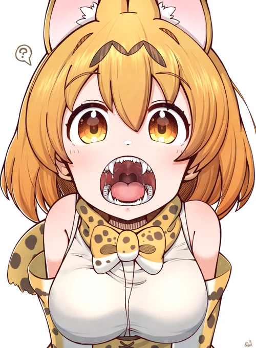 可愛い顔に潜む凶暴性のギャップがたまらんフレンズ#けものフレンズ #サーバルキャット 