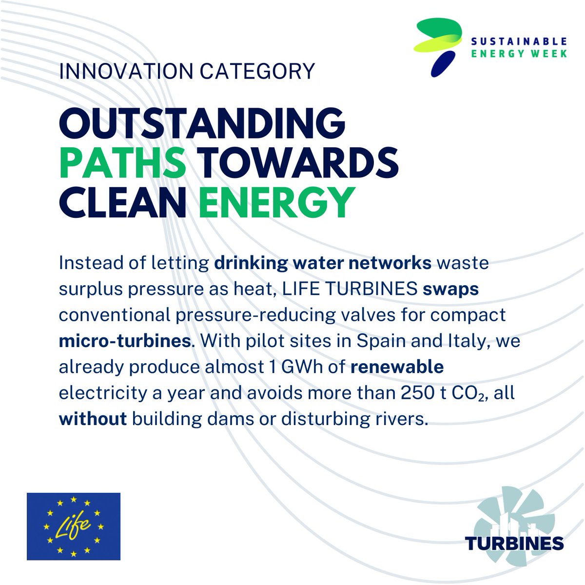 What are the reasons for our nomination in #EUSEW2025? 💦
Discover it with this post, and make sure to vote for us in the Innovation category with the link in bio 🌍

<a href="/redinn/">cassio redin</a> @globalomnium @aeioluzcoop <a href="/univpm/">RinoCastelUnivpm</a> @acquedottofiora @ajuntamentdetortosa