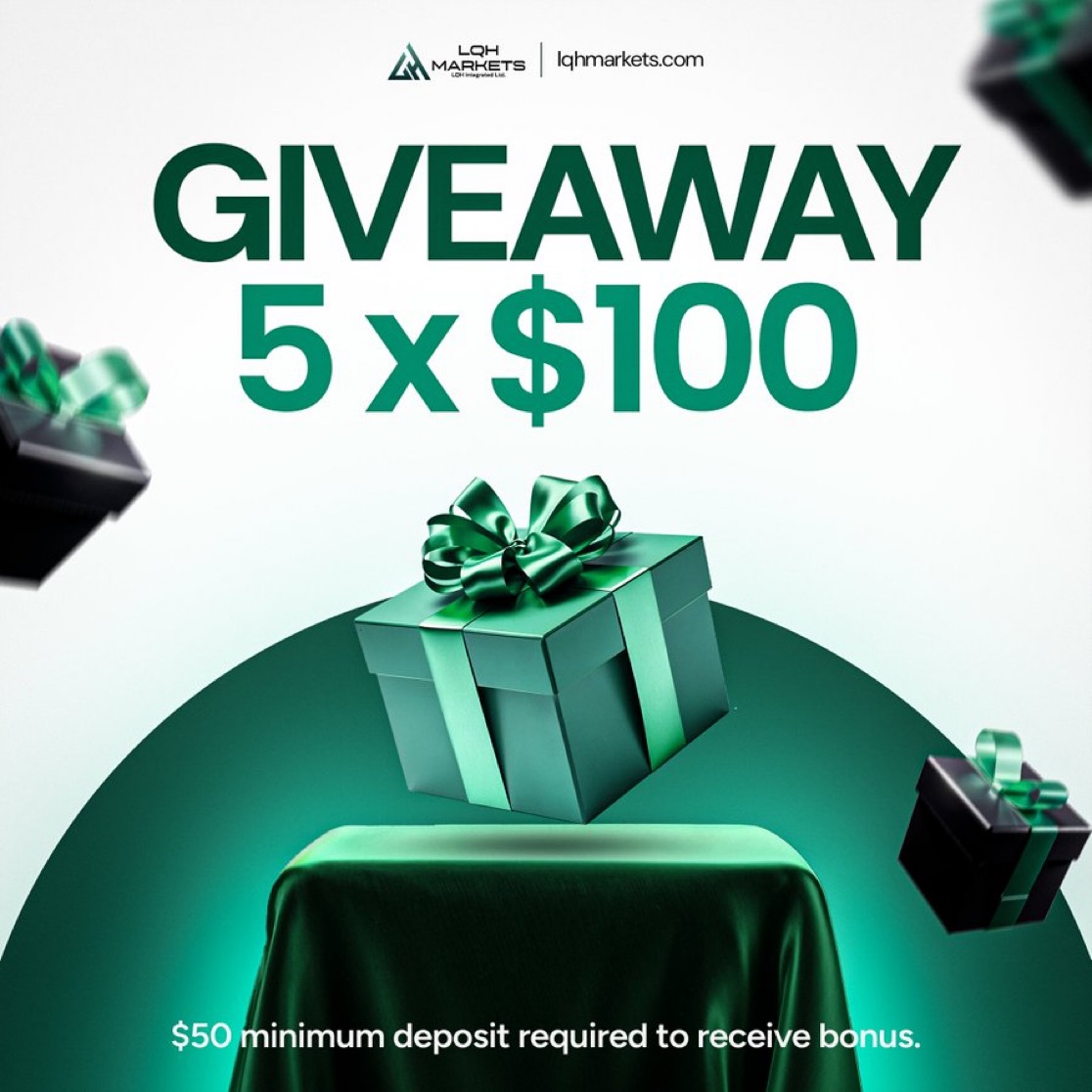 💚GIVEAWAY TIME💚

Time for another 5x$100 giveaway! 🔥

Follow these steps:

1. Follow <a href="/LQHMarkets/">LQHMarkets</a>
2. Like and RT this post
3. Tag a friend and tell them why they should use LQH for trading

Each tag is a new entry! Picking winners in 72 hours, good luck!🎁