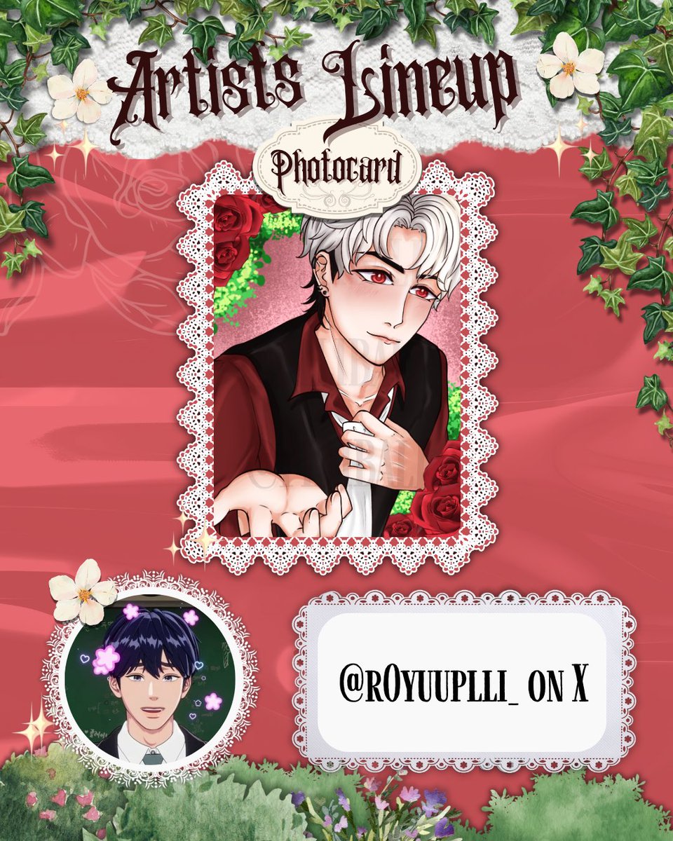 pllibali's tweet photo. The beautiful arts for the photocards are from the talented @haminoona and @r0yuuplli_ ❤️

#ACupwithEunho https://t.co/pRD1eidIbt