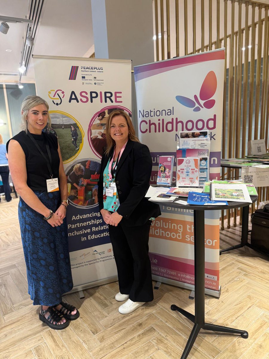 National Childhood Network (@ncn4children) on Twitter photo NCN team at the Dublin Royal Convention Centre for the Aistear: The Journey Continues Conference!
#AistearConference #ComhdháilAistear NCN team at the Dublin Royal Convention Centre for the Aistear: The Journey Continues Conference!
#AistearConference #ComhdháilAistear