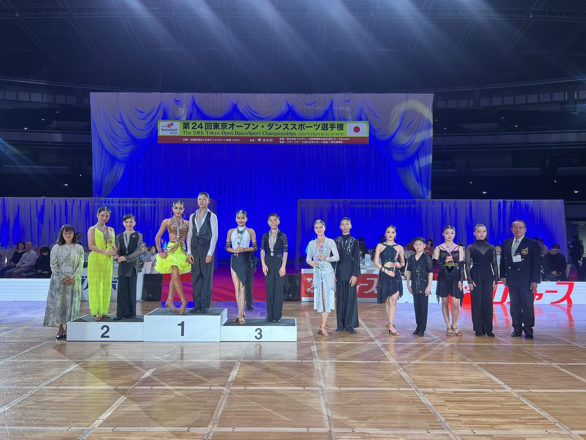 jdsf_info's tweet image. JDSF ジュニアオープンラテン 競技会結果
第1位 Chayaphol Salarnlea・Shulita Sanchez Thailand
第2位 赤瀬陽香・吉崎月乃 神奈川県
第3位 齊藤礼琉・田山逸果 神奈川県
第4位 赤瀬優斗・吉崎空乃 神奈川県
第5位 黒嶋将聖・加藤向葵 千葉県
第6位 竹安優・前川美桜 東京都