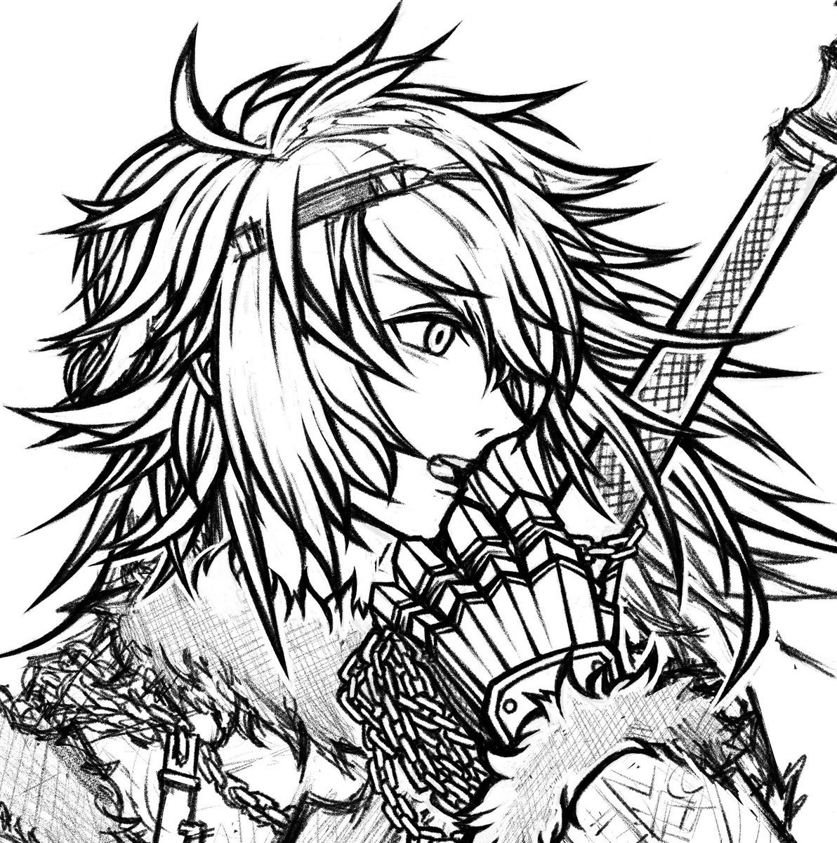 aechin0130's tweet image. ラクガキだったのに加筆止まらなくなってきた